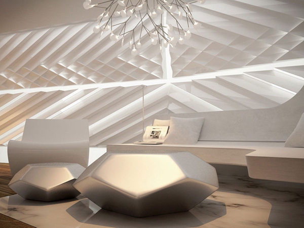 未来感爆棚的抽象主义风格室内设计