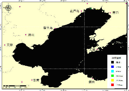 渤海海冰分布效果图02-27