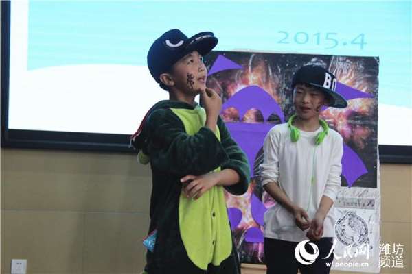 潍坊高新双语学校举行首届OM大赛。