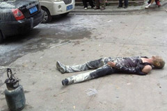 男子挟持怀孕女友并引燃煤气罐