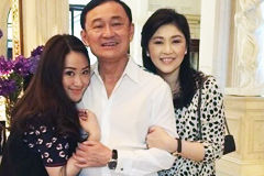 英拉在法国为哥哥他信庆祝生日