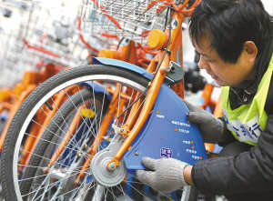 宁波公共自行车:管理部门改良刹车降低损坏率
