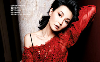 [高清]张曼玉拍摄杂志封面 袒露自己的生活感悟