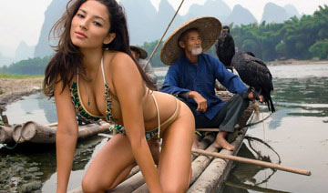 
备受争议时尚大片：混血模特桂林写真上榜