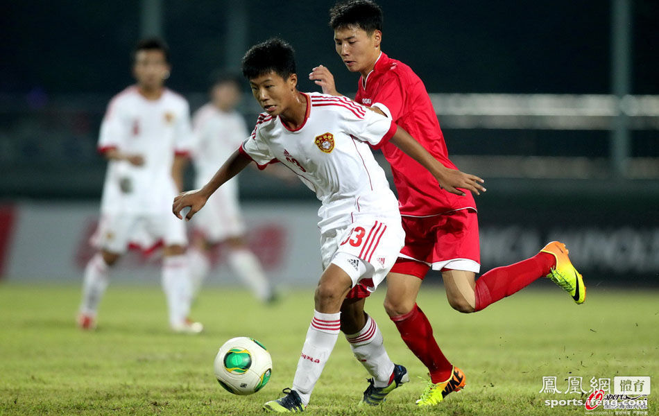U16亚预赛-国少0-0朝鲜 小组第二晋级
