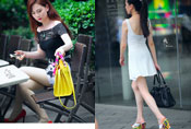 上海时尚美女街拍 身段好妖娆