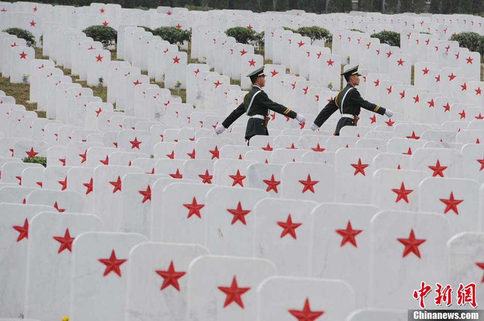 中国最大红军烈士陵园修缮完毕 迁移安葬1722