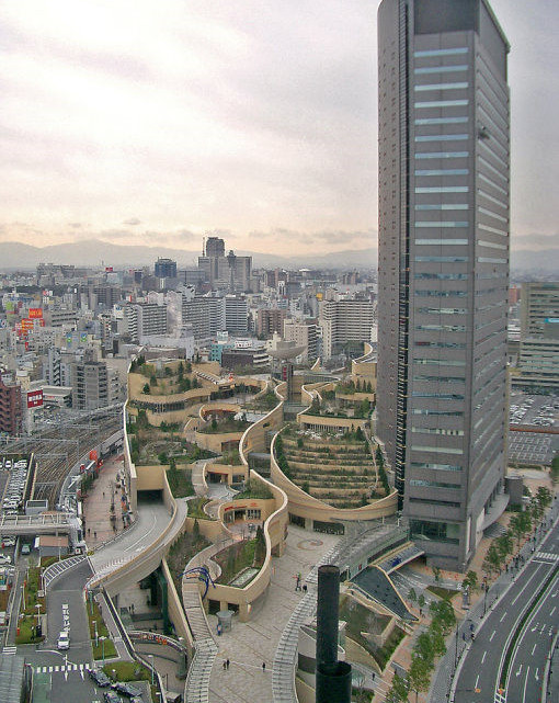 城市里的绿色空间 日本大阪难波商场设计欣赏