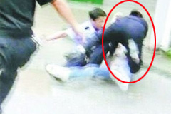 女警撂倒1.8米小偷