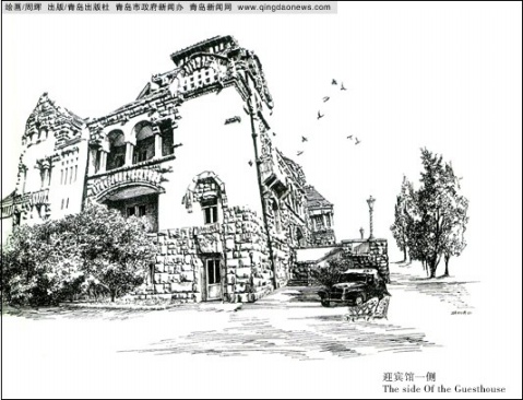 记录青岛的钢笔画艺术