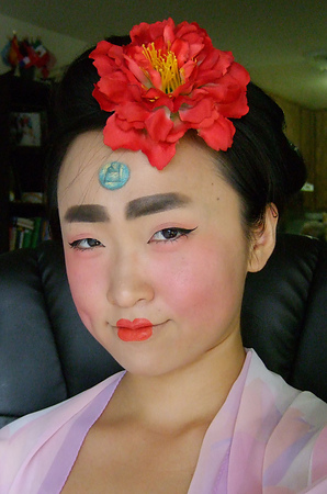 唐朝仕女彷妆图片
