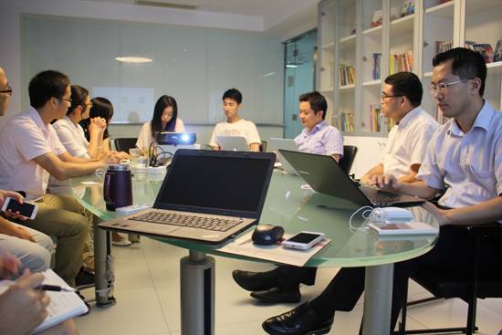 京东金融专家团队来安润交流合作