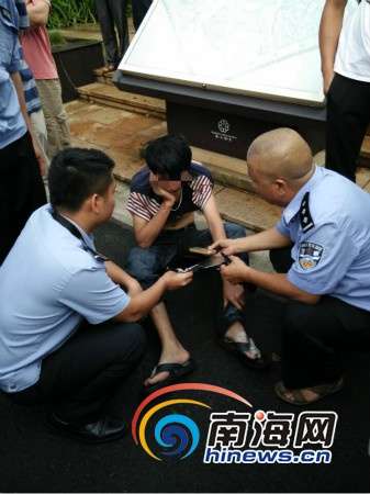 海口男子小区盗窃被抓现行自称是给车库搞消防的