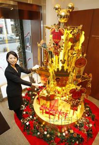 日本一公司推出纯金圣诞树价值5亿日元（图）