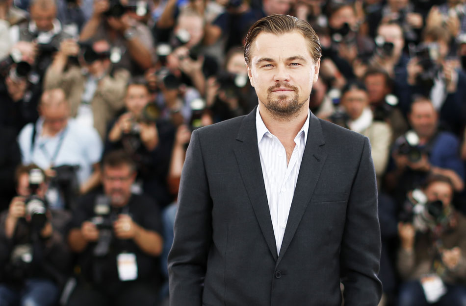 法国戛纳，当地时间5月15日，第66届戛纳国际电影节，电影《了不起的盖茨比》（The Great Gatsby）户外发布会举行。莱昂纳多-迪卡普里奥（Leonardo DiCaprio）留着大叔胡须帅气亮相。
