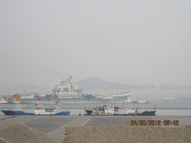 中国航母平台20日清晨第五次出海 测试项目不