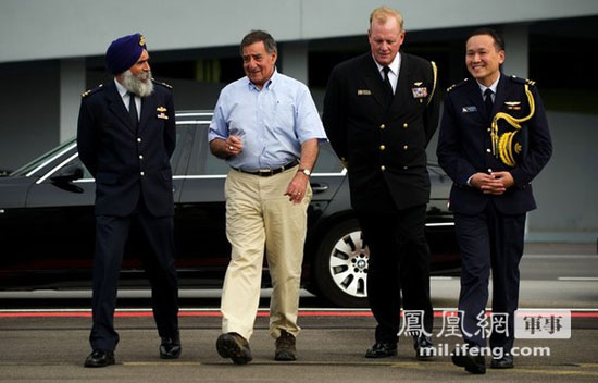 美国国防部长帕内塔在香格里拉会谈上亮相