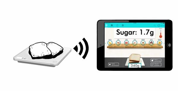 SITU智能电子称:告诉你食物的卡路里及营养成