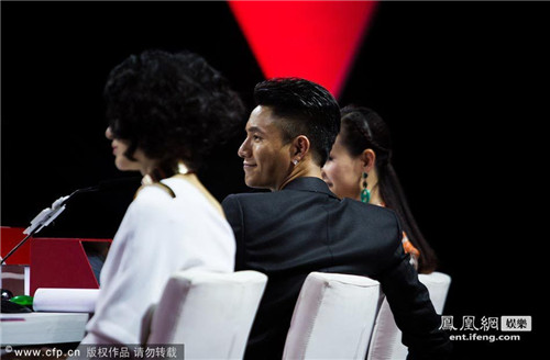 陈坤亮相2013年《快乐男声》录制现场