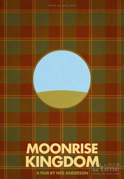 《月亮升起之王国》极简海报 小清新玩绿野冒