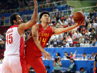 亚运会-中国男篮67-75伊朗