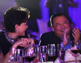 杨澜、吴征夫妇宴客