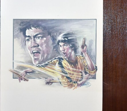李小龙逝世41周年 41幅肖像画纪念功夫巨星(图)