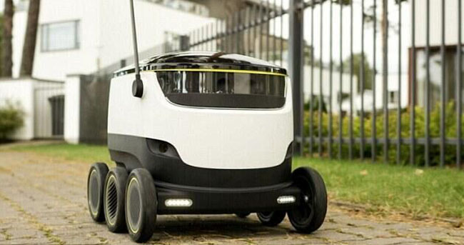 美公司开发机器人快递