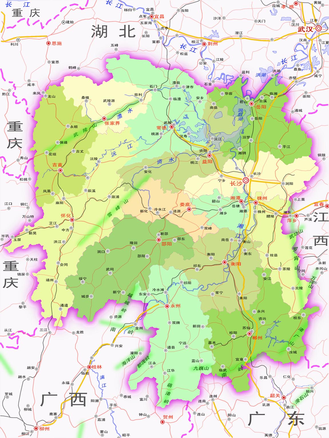 湖南省一些与贵州,广西,重庆接壤的地方,因为转移支付多等原因,希望图片