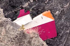 坠毁客机A320事故现场残骸照片