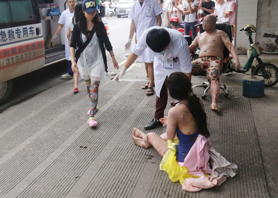 广西南宁液化气罐爆炸现场