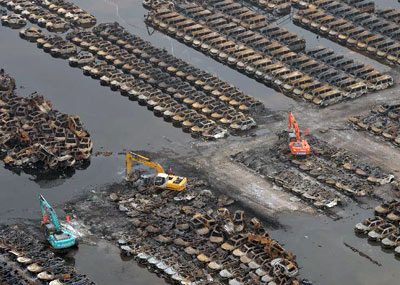 天津港：核心区开始清理