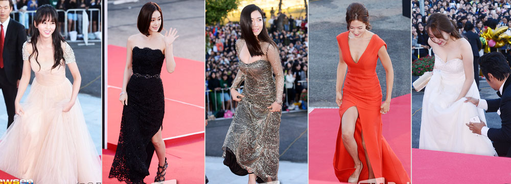 2015韩国电视大赏 女星红毯拼身材