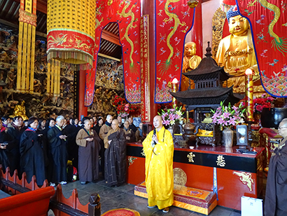 台湾香光寺悟因长老尼一行参访云南昆明华亭寺