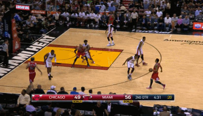 换手上篮 1v3回环拉杆2 1!他是风城最利牛角|gif