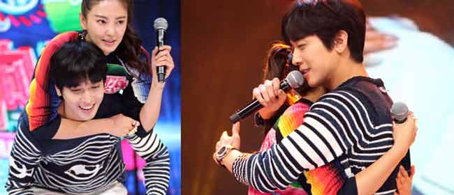   
又背又抱！郑容和与张雨绮CP情深