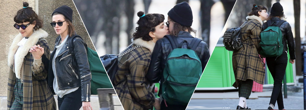  亲上了！暮光女与绯闻女友街头秀恩爱