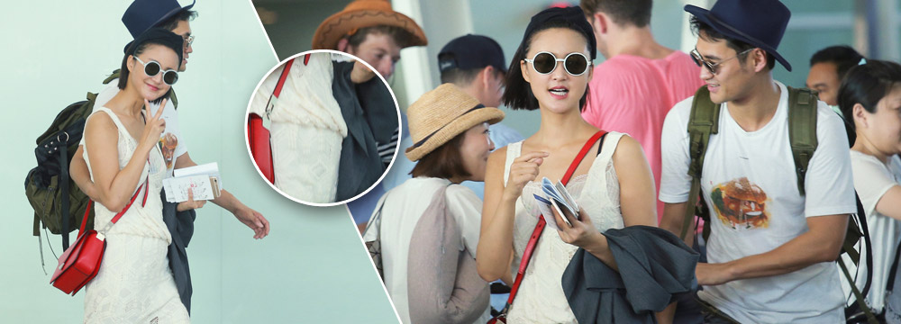 张歆艺挽袁弘秀恩爱 小腹突出疑有孕
