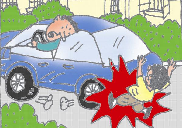 30年驾龄老驾驶员倒车时不慎将2岁儿子轧死