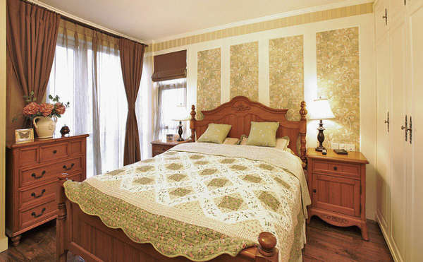 125平米美式三居房温馨时尚的装修样板间