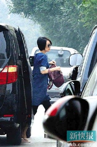 马伊琾腹部隆起 挺大肚与文章出行(图)