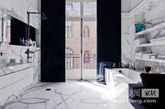 　　这是由Isabelle Stanislas和Leiko Oshima的SO-AN工作室所设计的作品。天花板高达4.45米，整个空间视野明亮。在对公寓进行改建时，设计师对公寓整体做了重新设计，保留了一些历史感，使得空间融合了现代和传统，是一间新艺术的现代风格公寓。