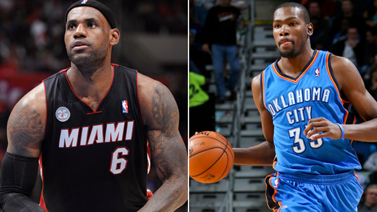 nba上周东西部最佳球员:詹姆斯杜兰特分别当选