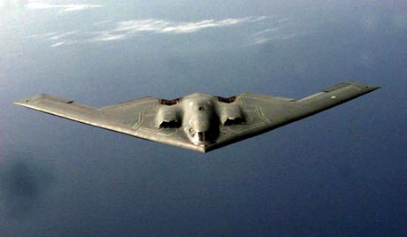 美国空军b-2隐形战略轰炸机(资料图)