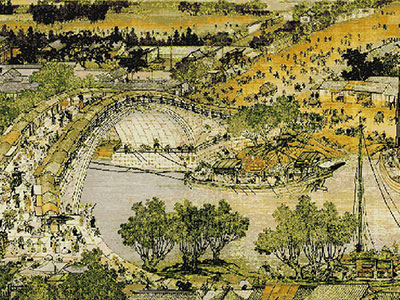 故宫展清明上河图 5米长卷绘出北宋繁华