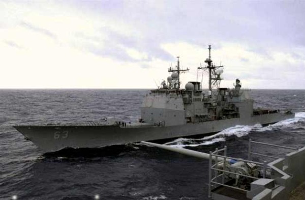 美国海军提康德罗加级导弹巡洋舰考本斯号（资料图）