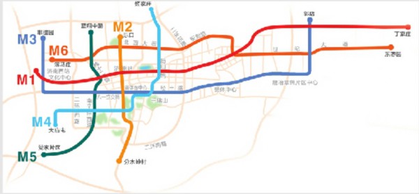 济南轨交6条m线分工确定 m1-m4为中心城骨干线