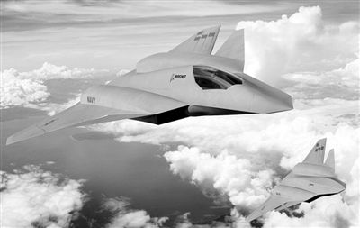 美国海军联盟海空天会议上,展示了最新版的f/a-xx海军舰载战斗机模型