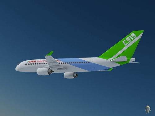 英媒:中国押宝c919大飞机 欲统治飞机制造业