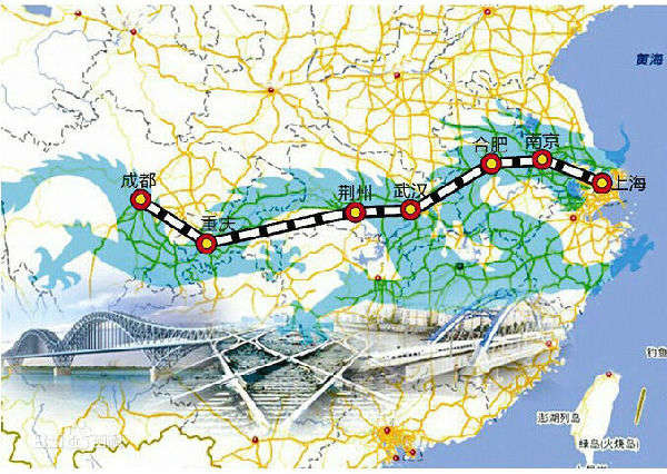 上海至成都沿江高铁提上日程串联合肥等22城市